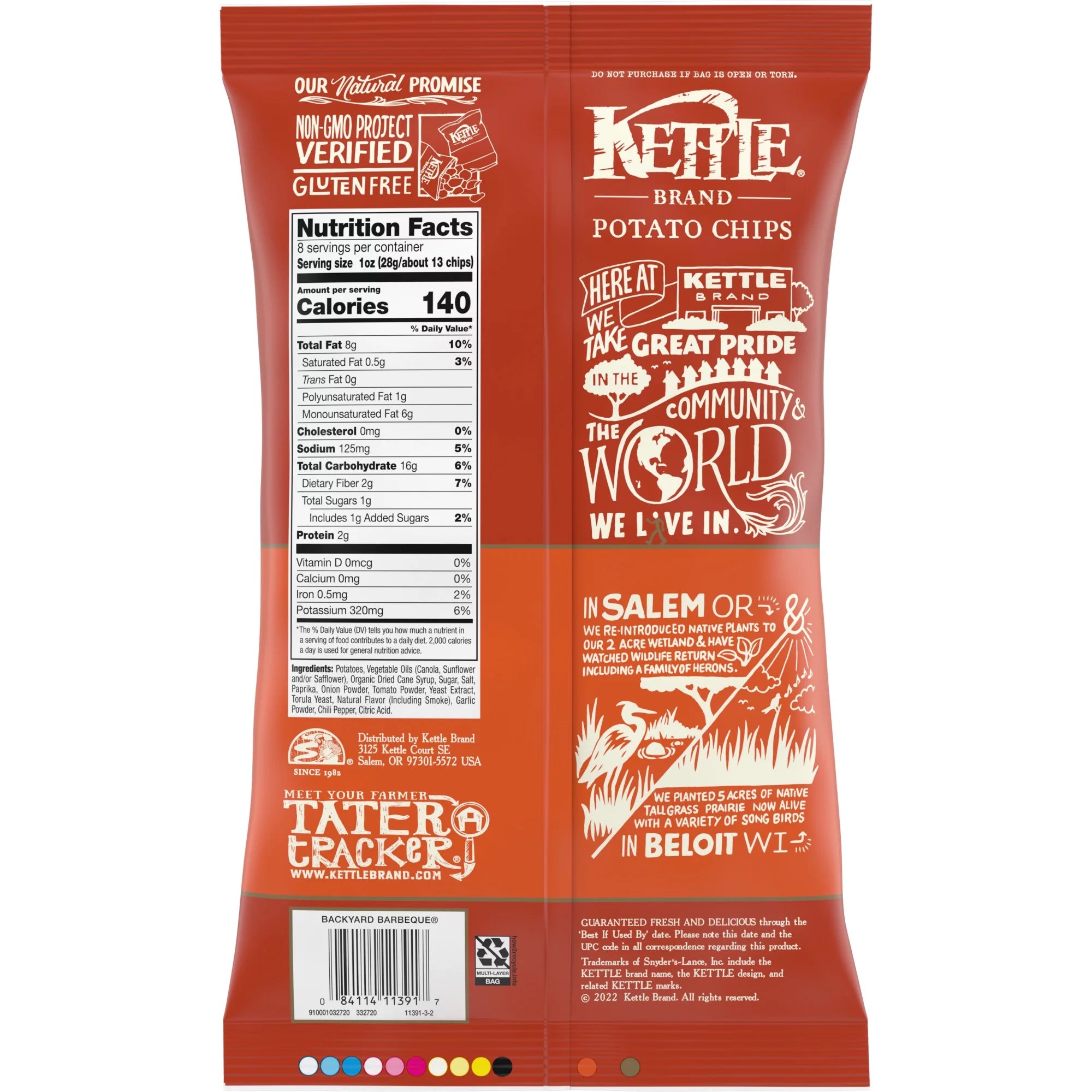 Backyard Barbeque Kettle Chips, 8.5 oz A455