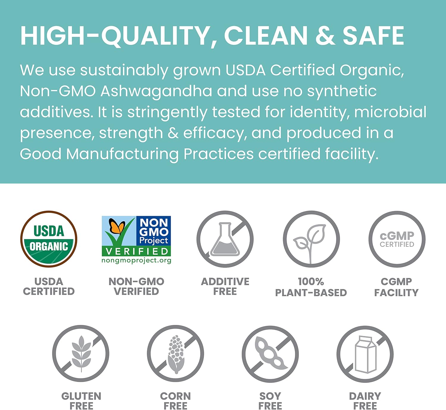 Organic Ashwagandha 90 Caplets 670 mg R67127