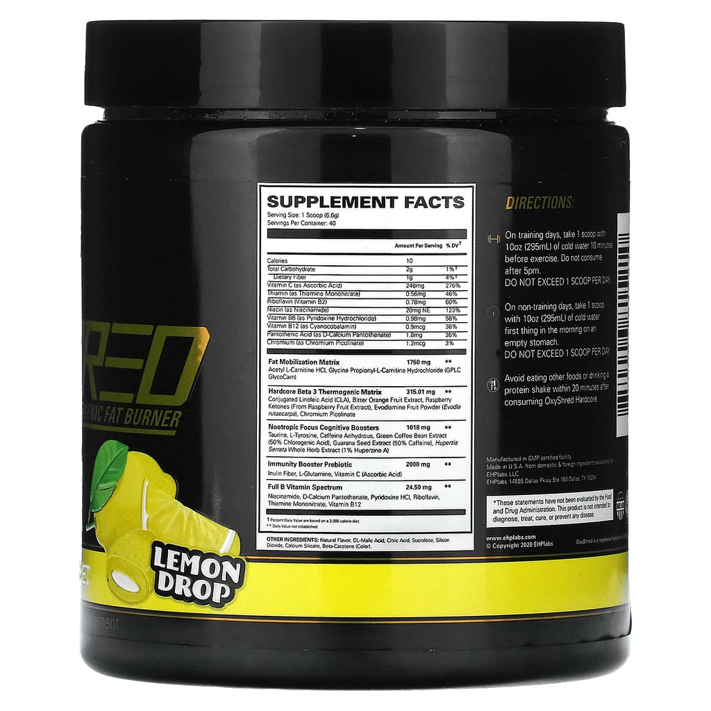 40 Servings Lemon Sherbet Pre Workout Powder with Caffeine W946