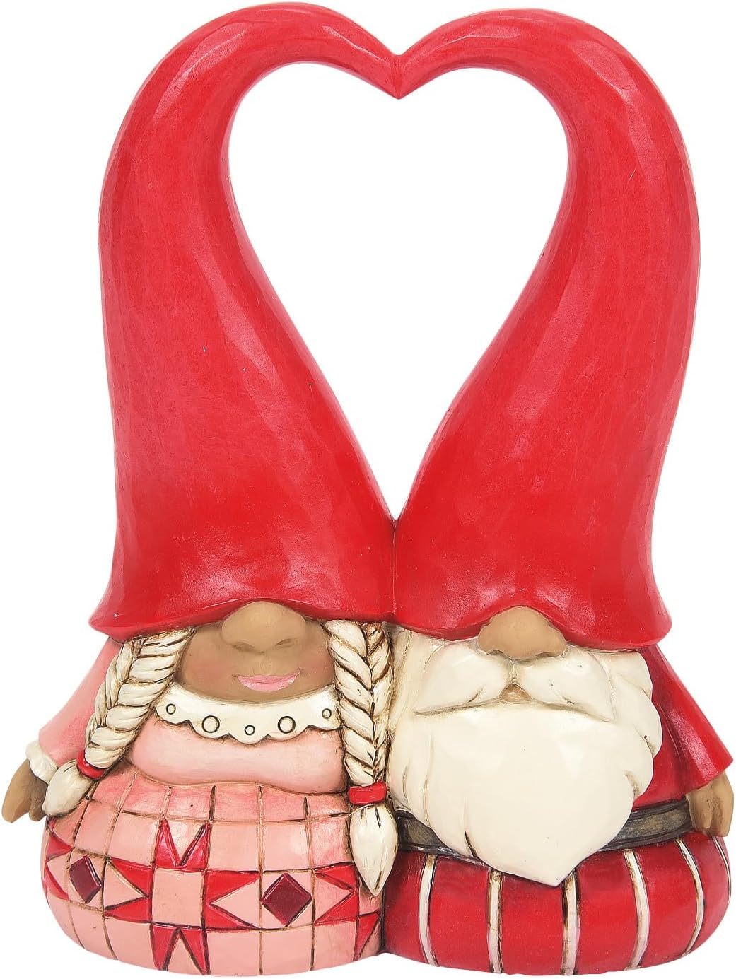 4 Inch Multicolor Love Gnome Couple Figurine C5786