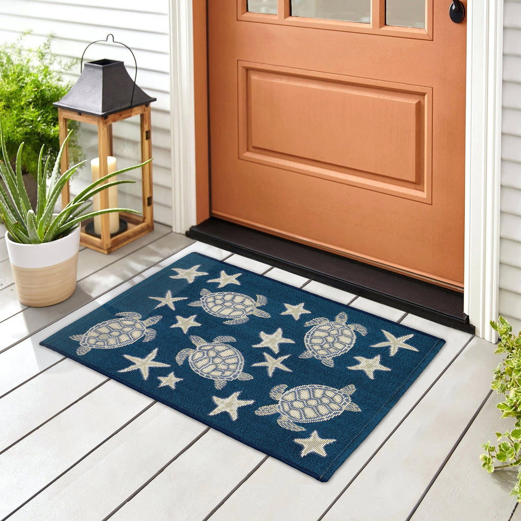 Esencia Turtle And Stars Indoor Outdoor Mat
