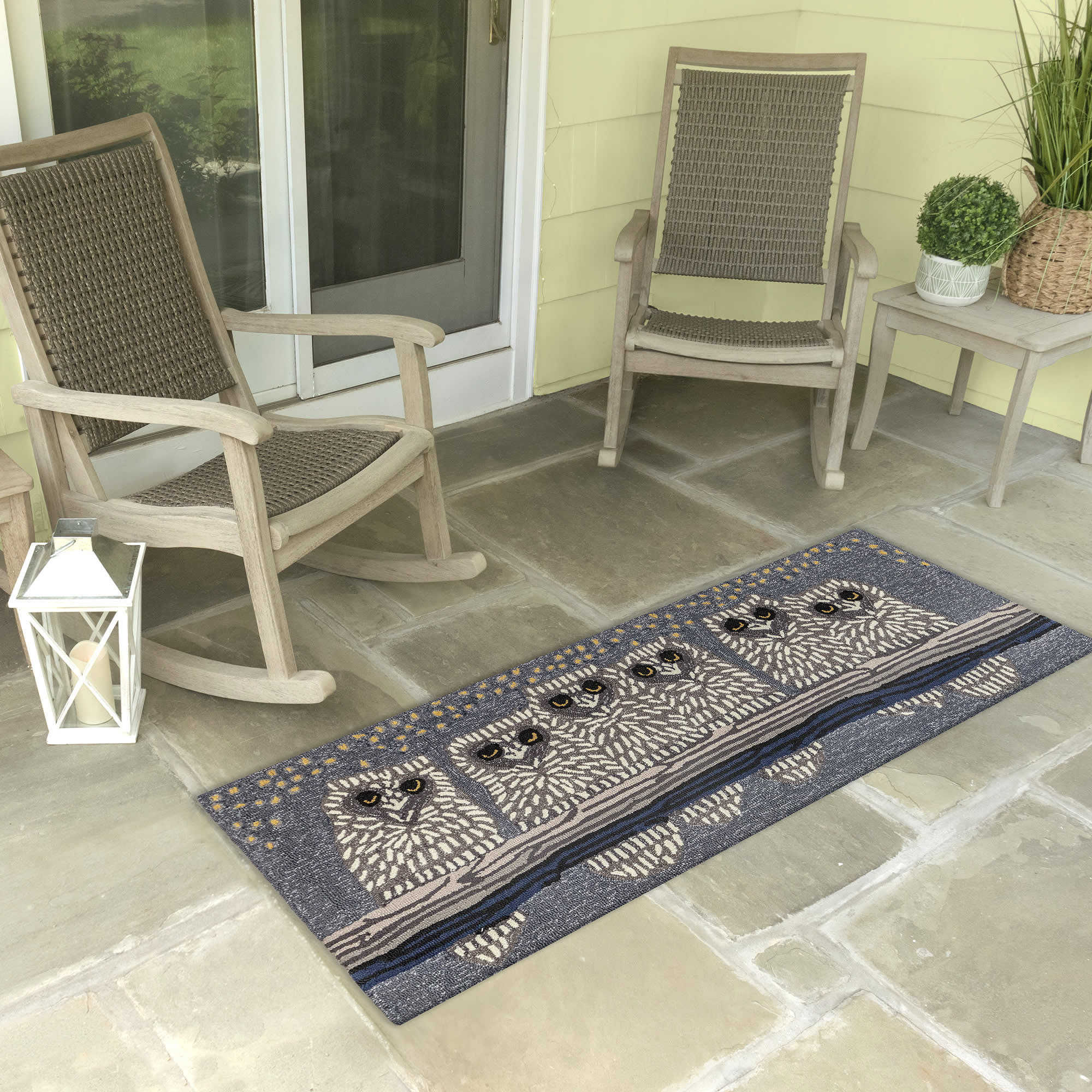 Frontporch Owls Indoor Outdoor Mat