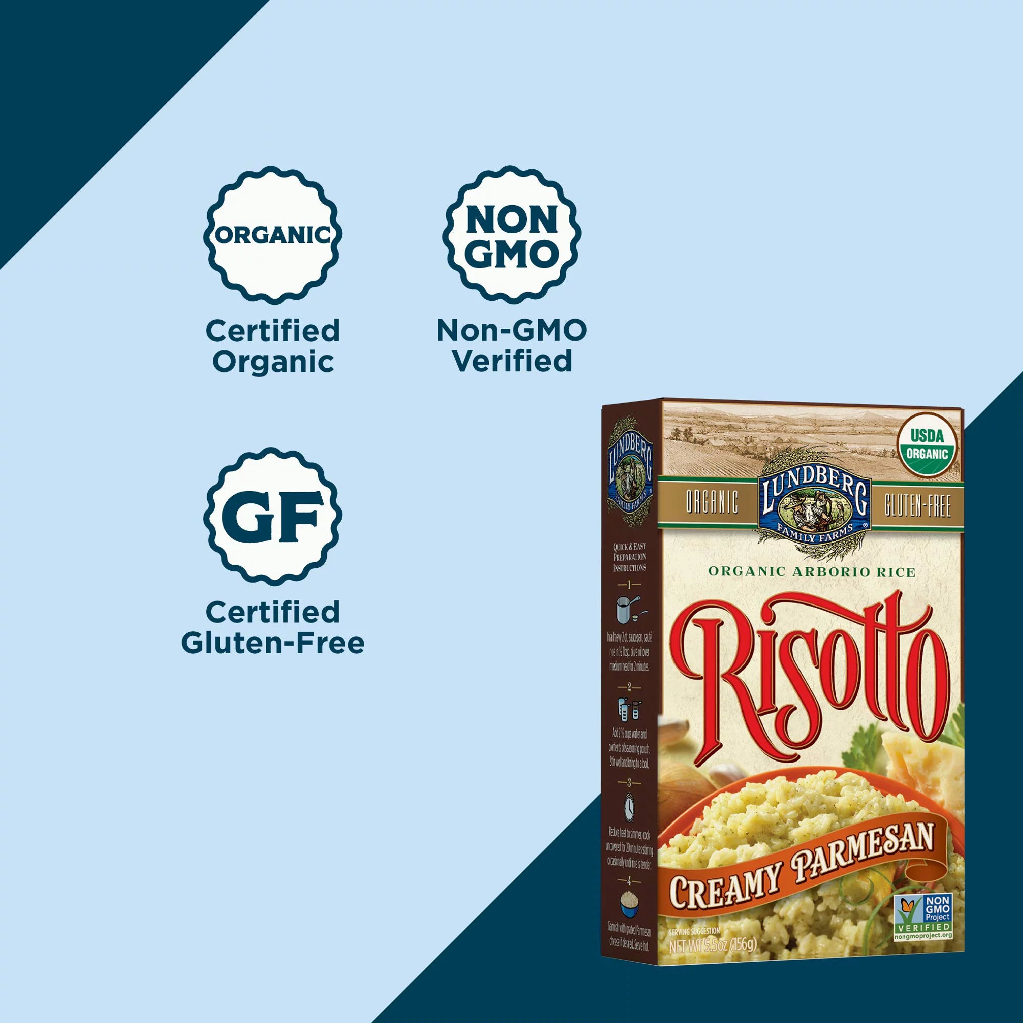 Organic Arborio Rice Risotto, 5.5 oz 6-Pack G5361