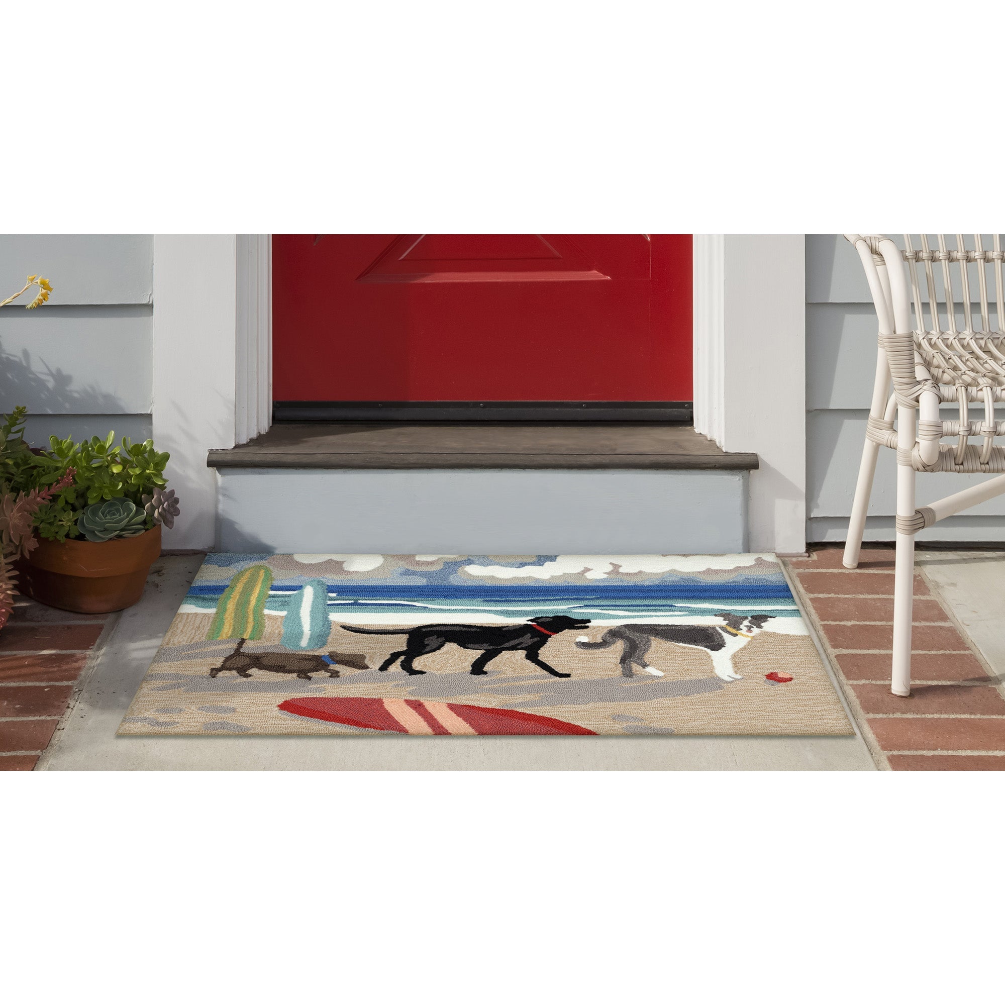 Frontporch Dog Beach Indoor Outdoor Mat
