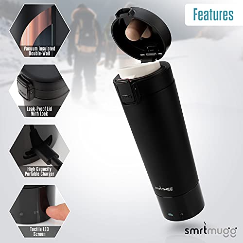 Black 10 oz. Heated Travel Mug S865543