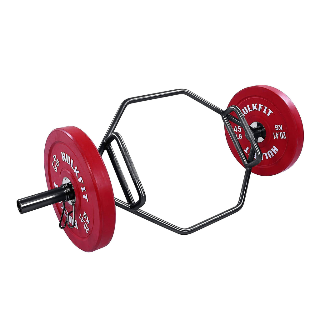 Black Olympic 2-Inch Hex Weight Lifting Trap Bar F9153