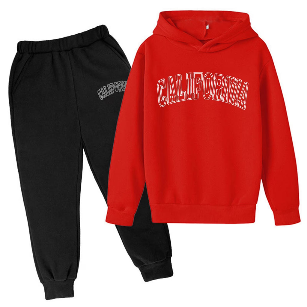 Hoodie Pullover Sweatshirt Printed Long Sleeve Sets N837122
