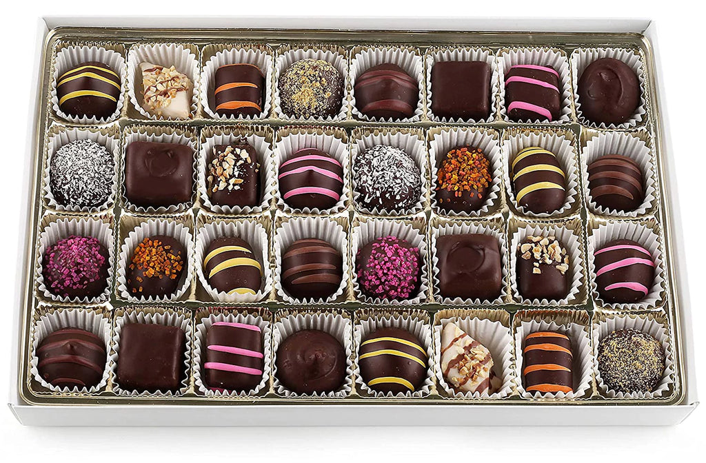32 Dark Chocolate Covered Assorted Flavors Gift Box O52613