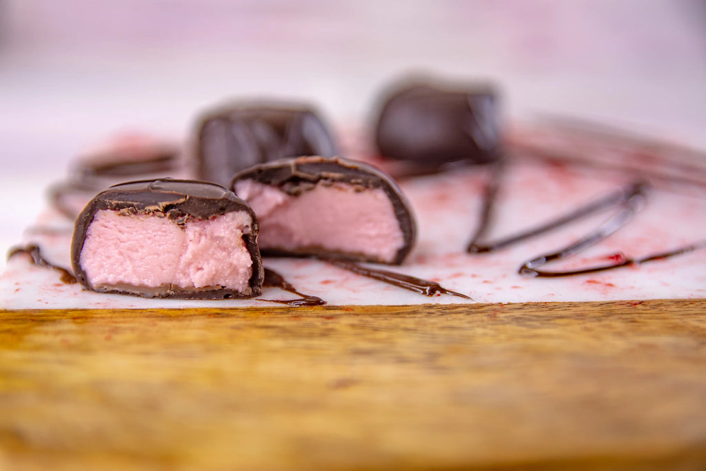 Dark Chocolate Raspberry Creams - 1lb X456