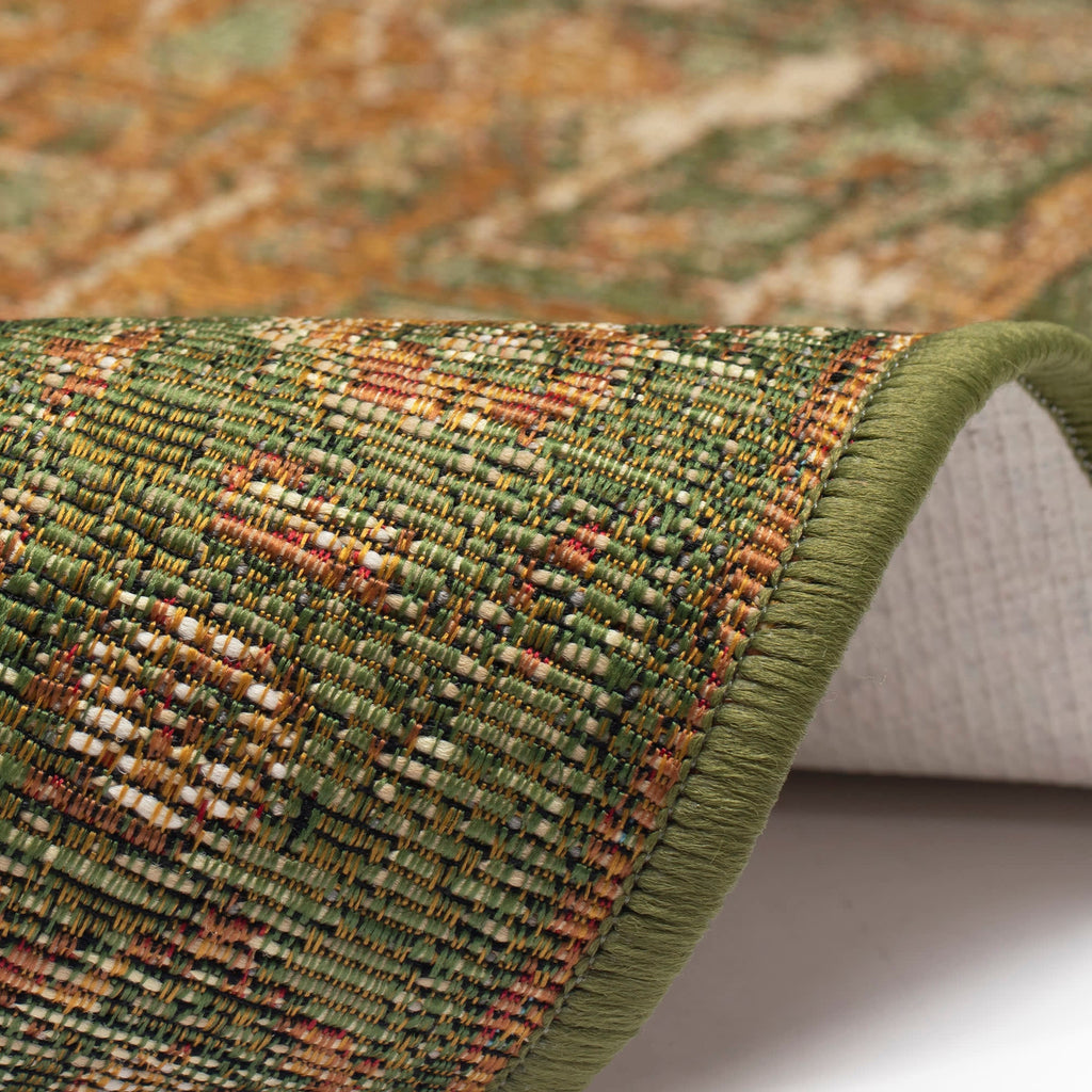 Esencia Heriz Indoor Outdoor Mat with Non-Skid Backing