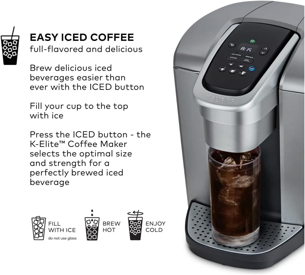 Brushed Silver Single Serve Programmable Coffeemaker W118074