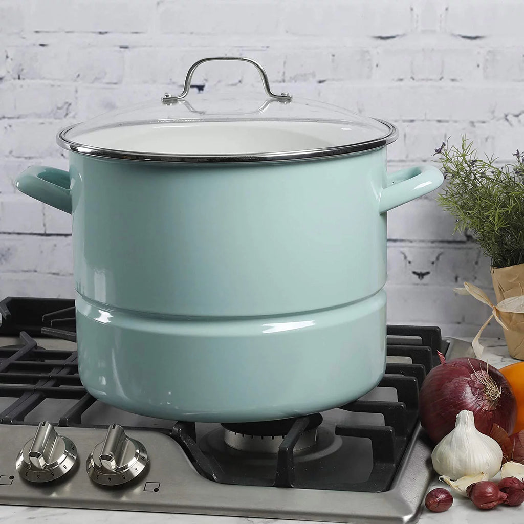 Stainless Steel 16 Quart Steamer Stock Pot with Insert and Lid U688