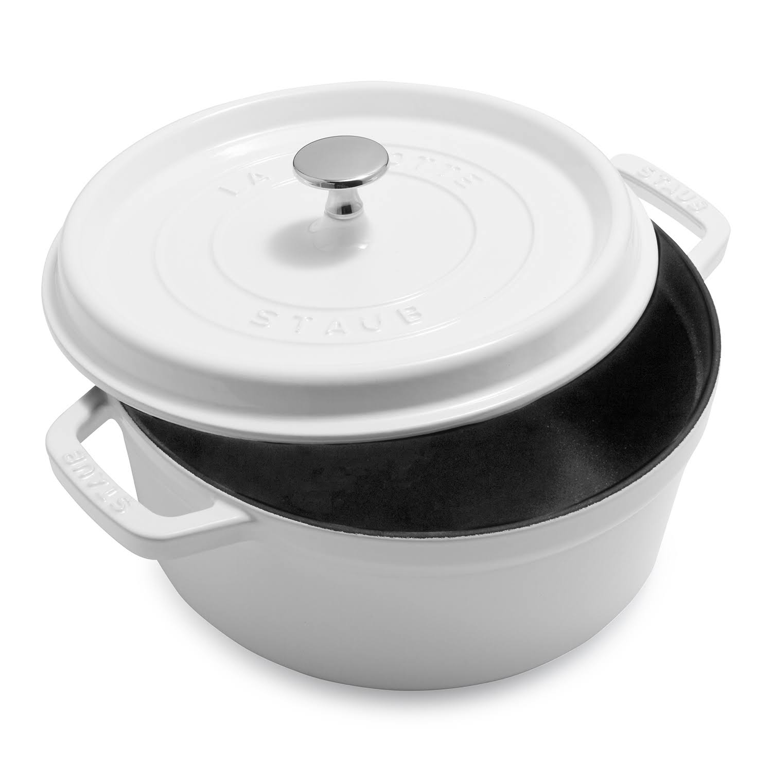 Dark Blue Cast Iron 4-Quart Round Cocotte T45011