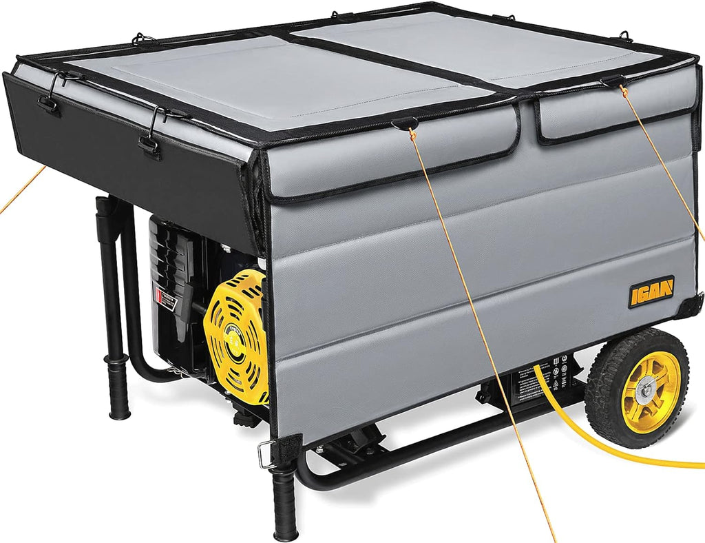 Gray Ultra Heavy Duty Tarpaulin Generator Tent Cover E834532