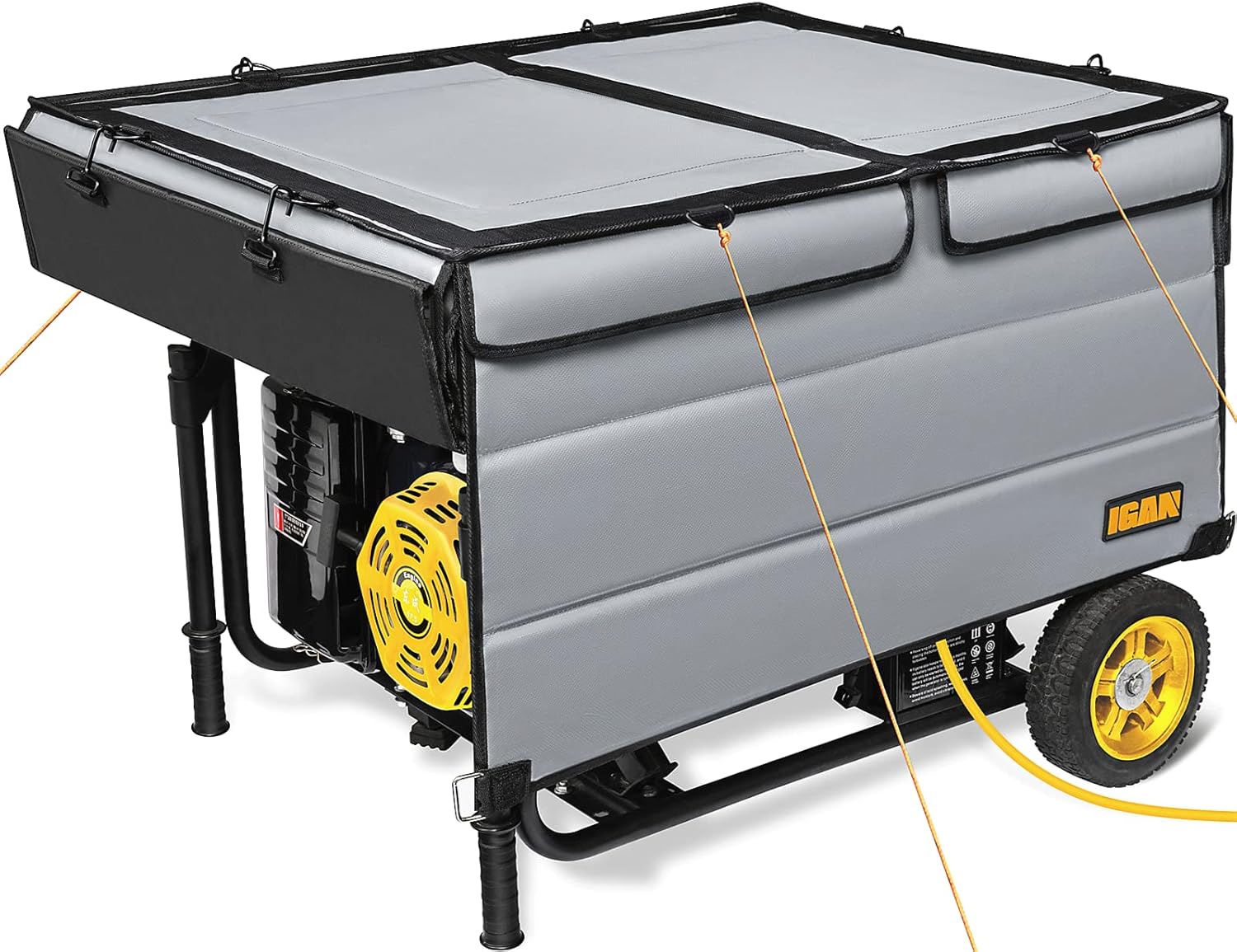Gray Ultra Heavy Duty Tarpaulin Generator Tent Cover E834532