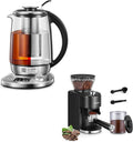 1.7L Borosilicate Glass Electric Tea Kettle with Temperature Control F917464