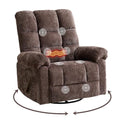 Beige Oversized Power Lift Recliner Chair with Massage and Heat Y903045