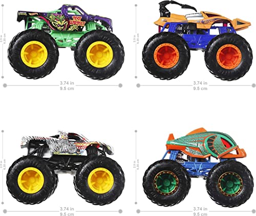 Set of 4 1:64 Scale Toy Trucks R874