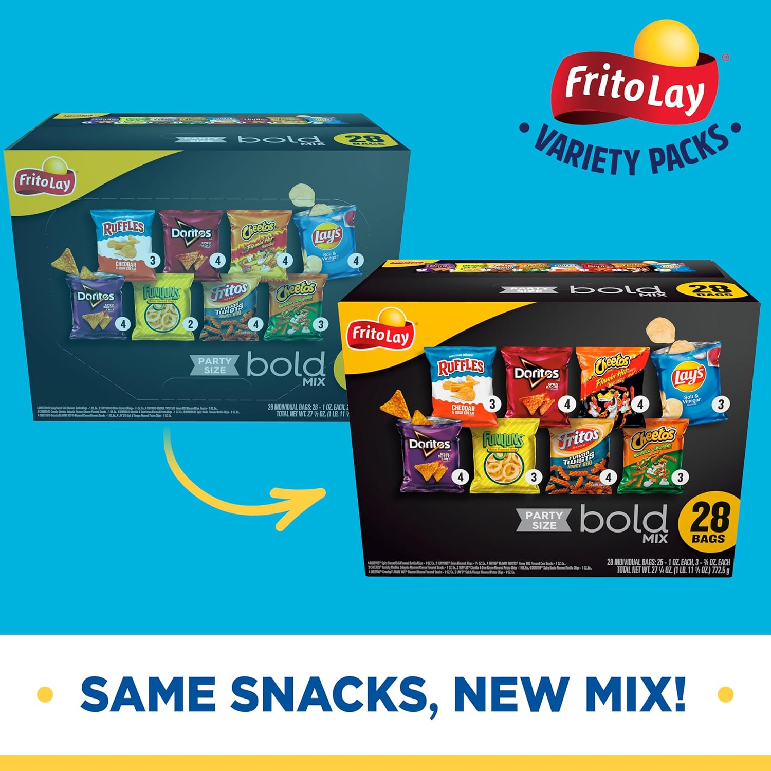 28 Count Bold Mix Chips Variety Pack V9338
