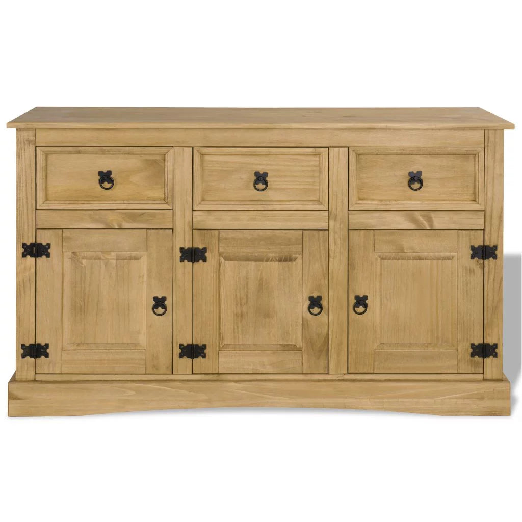 Solid Mexican Pinewood Sideboard 52"x16.9"x30.7" X667