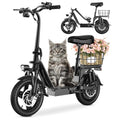 48V 10.4AH Foldable Electric Scooter with Seat C9549