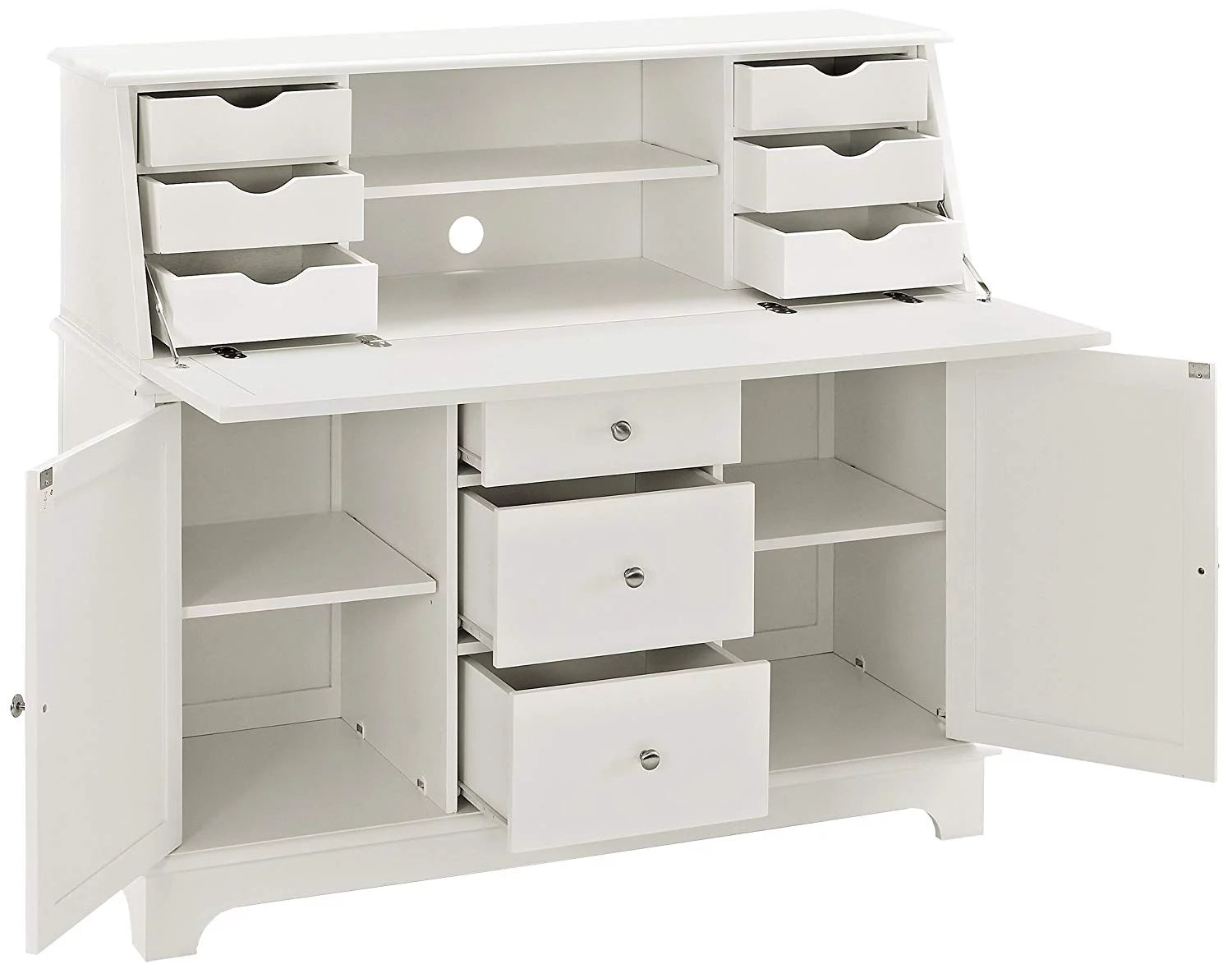 White Secretary Desk D844