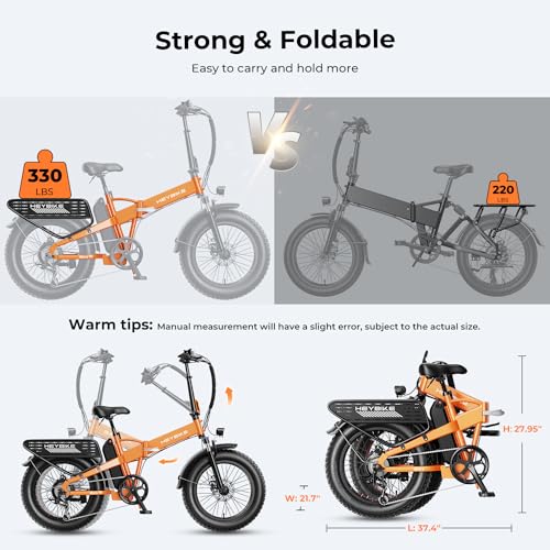 Foldable Fat Tire Electric Bike with 48V 12.5Ah Removable Battery O2669