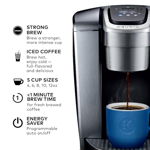 Brushed Silver Single Serve K-Cup Pod Coffee Maker Q604380