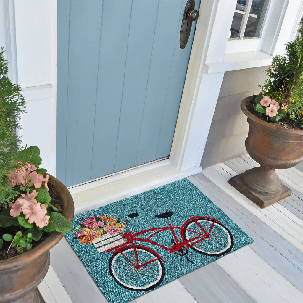 Frontporch Bike Ride Indoor Outdoor Mat