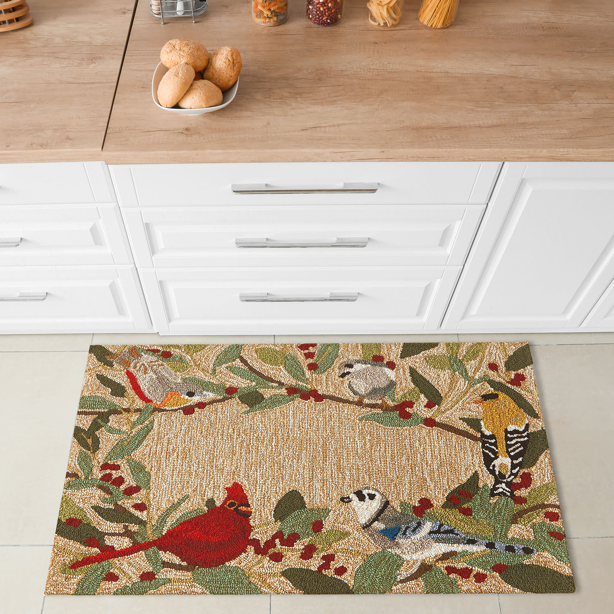 Frontporch Bird Border Indoor Outdoor Mat