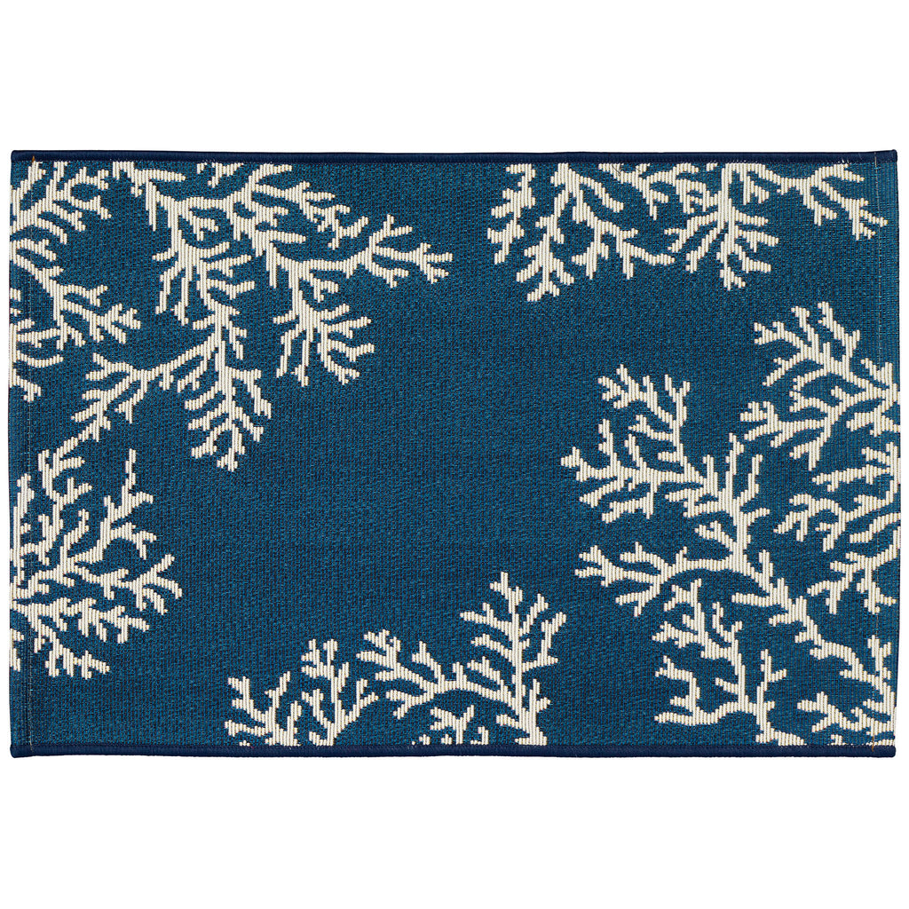 Esencia Coral Edge Indoor Outdoor Mat