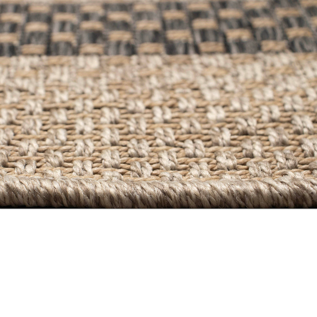 Monaco Multi Border Indoor Outdoor Area Rug