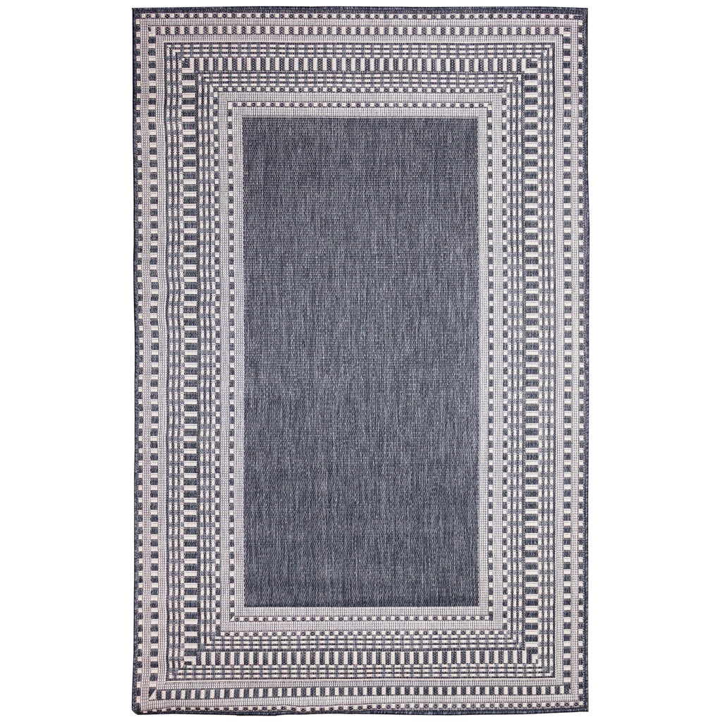 Malibu Etched Border Indoor Outdoor Area Rug