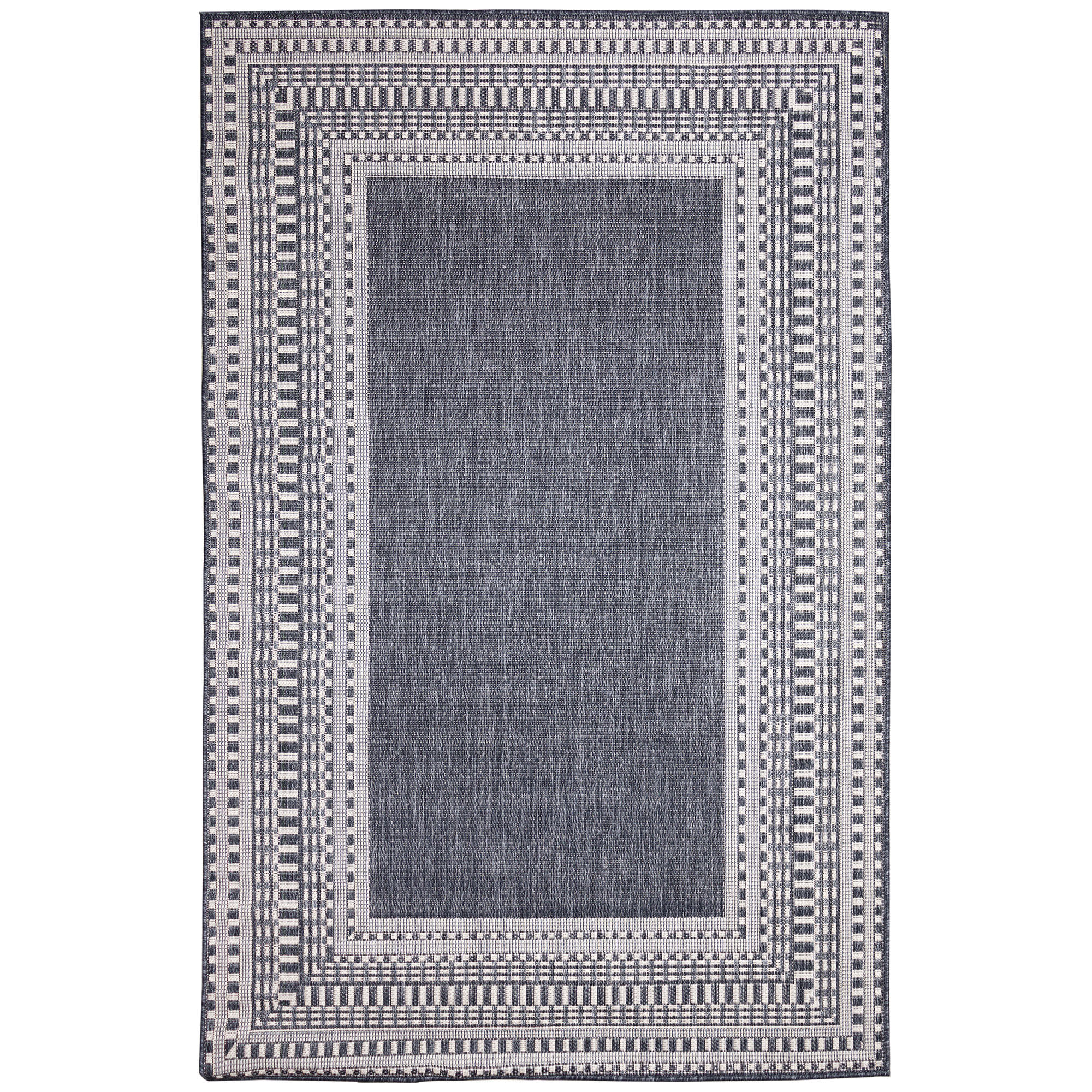 Malibu Etched Border Indoor Outdoor Area Rug