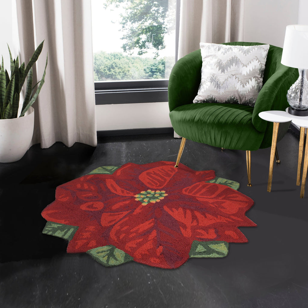 Frontporch Poinsettia Indoor Outdoor Mat