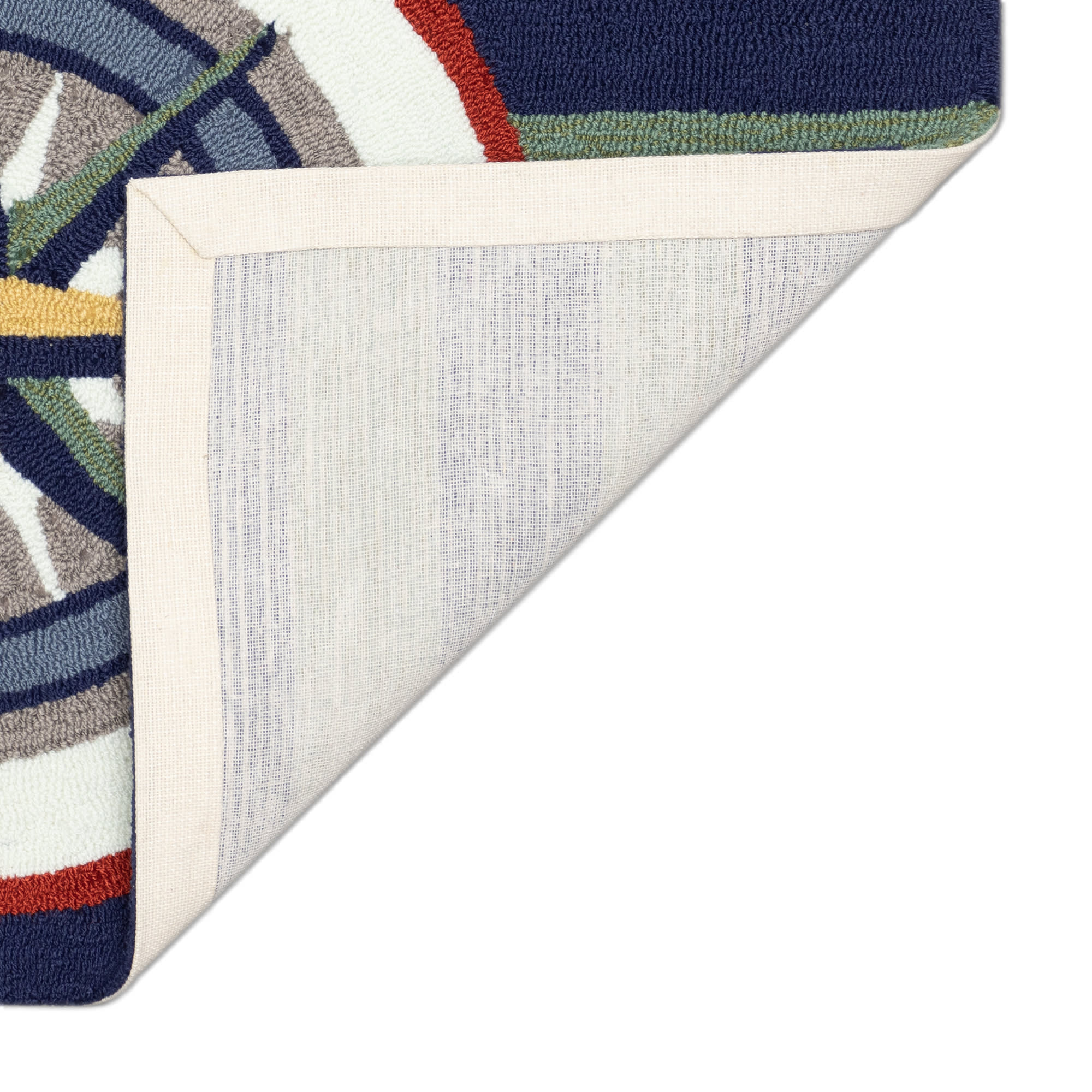 Frontporch Striped Compass Indoor Outdoor Mat
