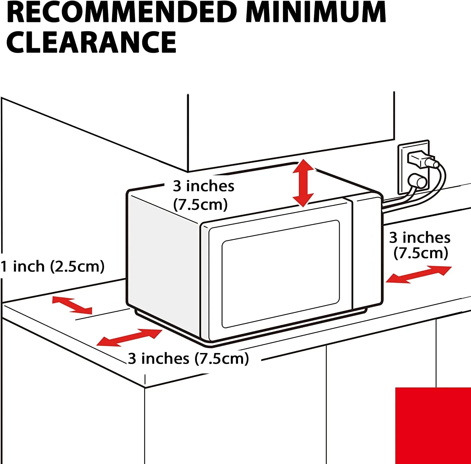 Black Stainless Steel 1.2 Cu. ft Microwave Oven (Refurbished) V24664