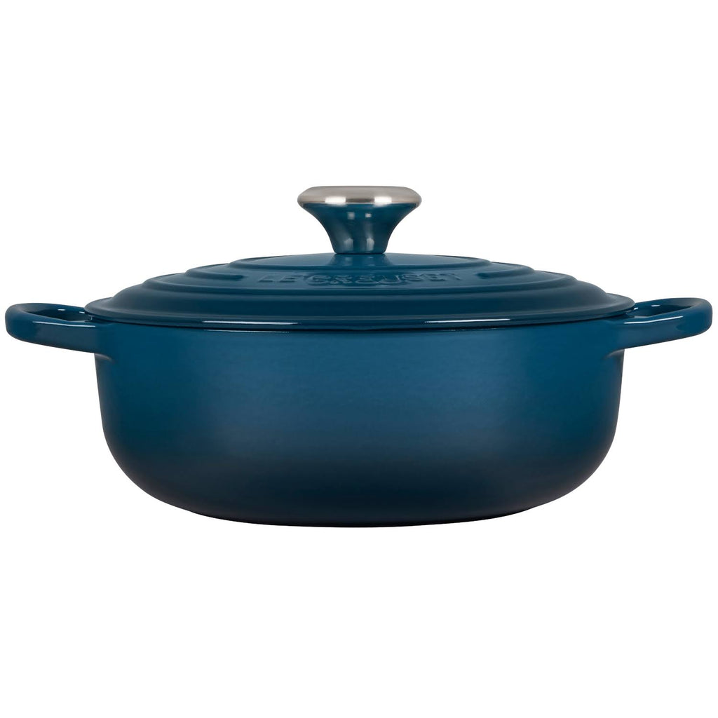 3.5 Qt. Cast Iron Sauteuse Deep Teal E3842
