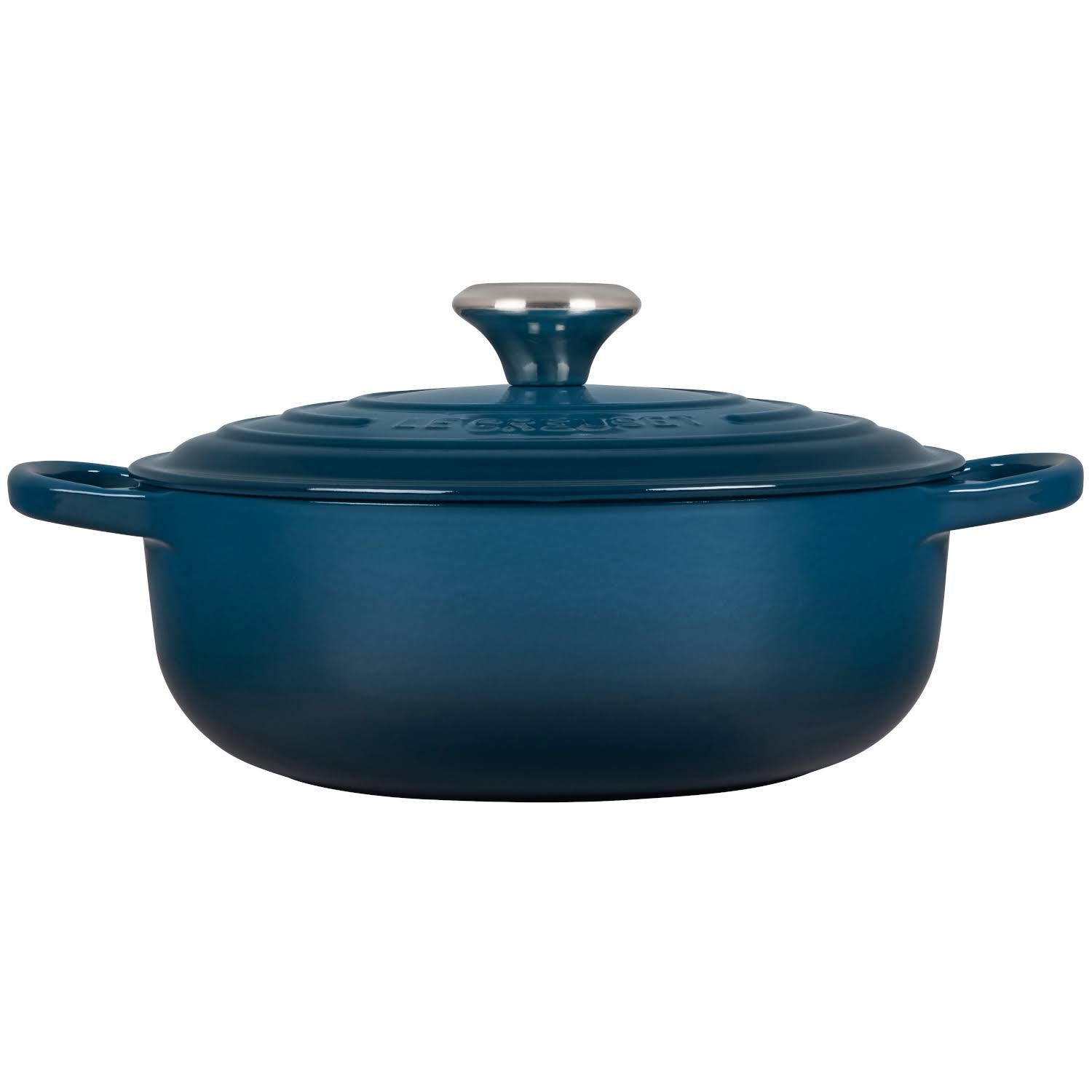 3.5 Qt. Cast Iron Sauteuse Deep Teal E3842