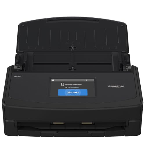 Black Wireless Document Scanner with Auto Document Feeder P102552