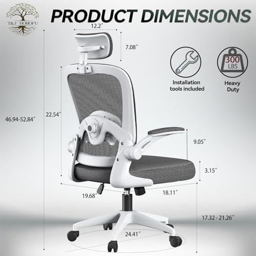 Black Mesh Ergonomic Desk Chair with Adjustable Backrest G627