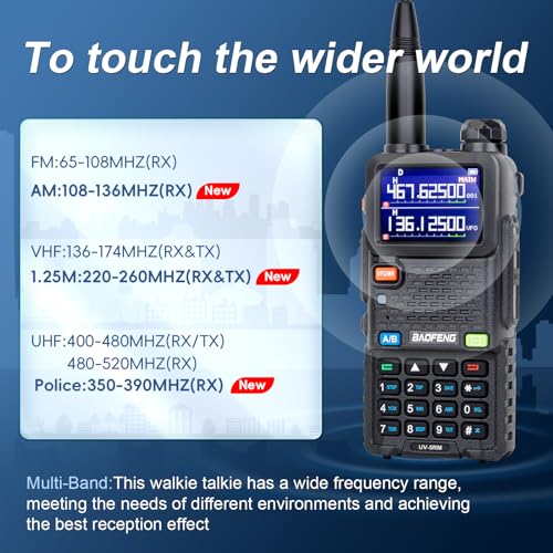 Ham Radio 10W VHF/UHF 8 Bands Two Way Radio Handheld with 2500mAh Battery Q51537