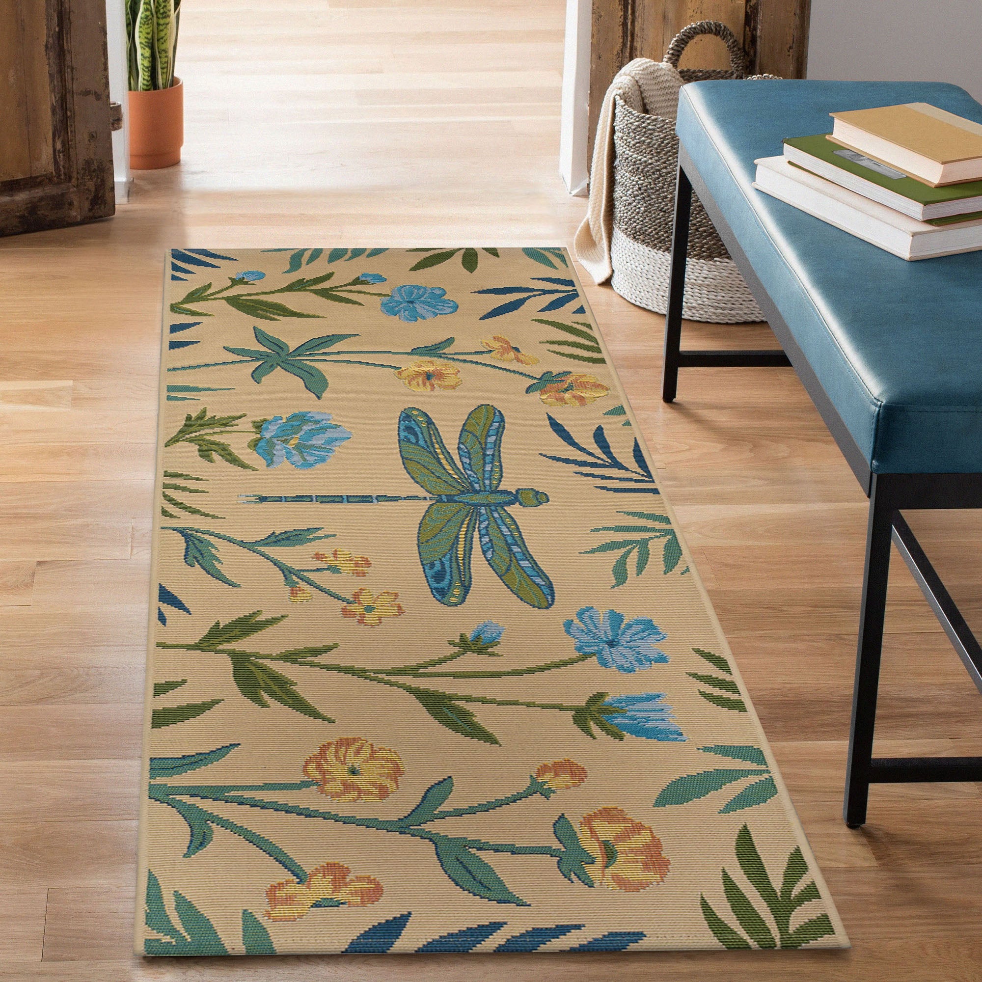 Esencia Floral Dragonfly Indoor Outdoor Mat