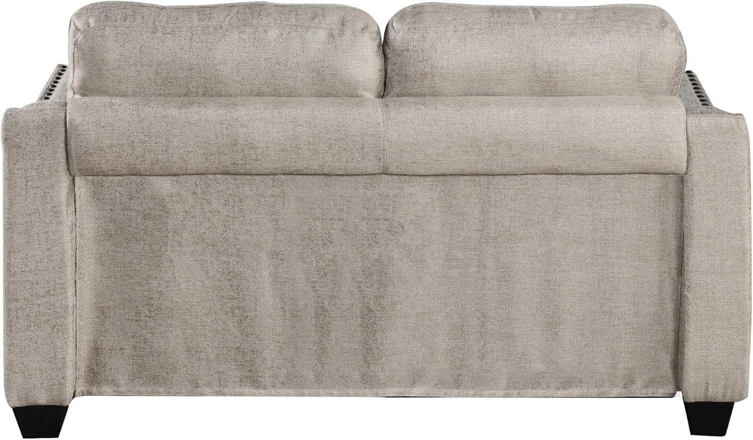 Beige Linen Fabric Sofa and Loveseat Set N2962