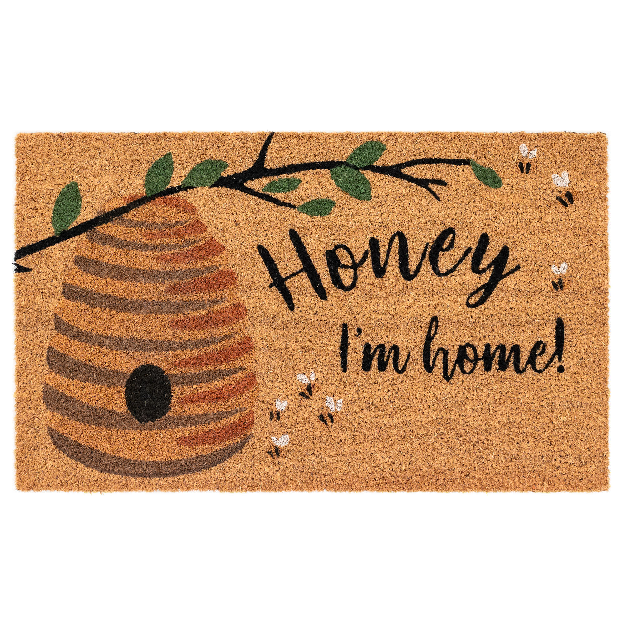 Natura Honey I'm Home Coir Doormat with Non-Skid Backing