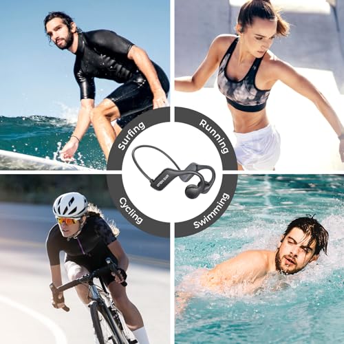Bone Conduction Headphones Bluetooth 5.3 Waterproof Earbuds with MP3 32G Player C297