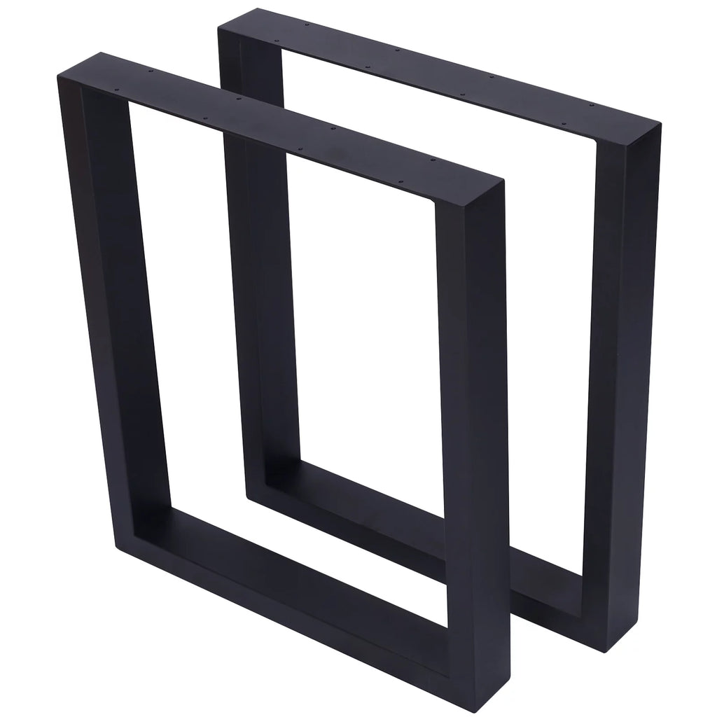 Set of 2 Square Metal Table Legs 28" Z957639