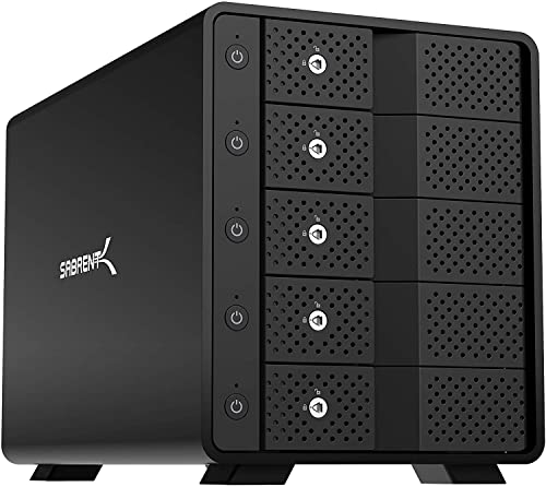 USB 3.2 5-Bay SATA Hard Drive Docking Station with USB-C R866