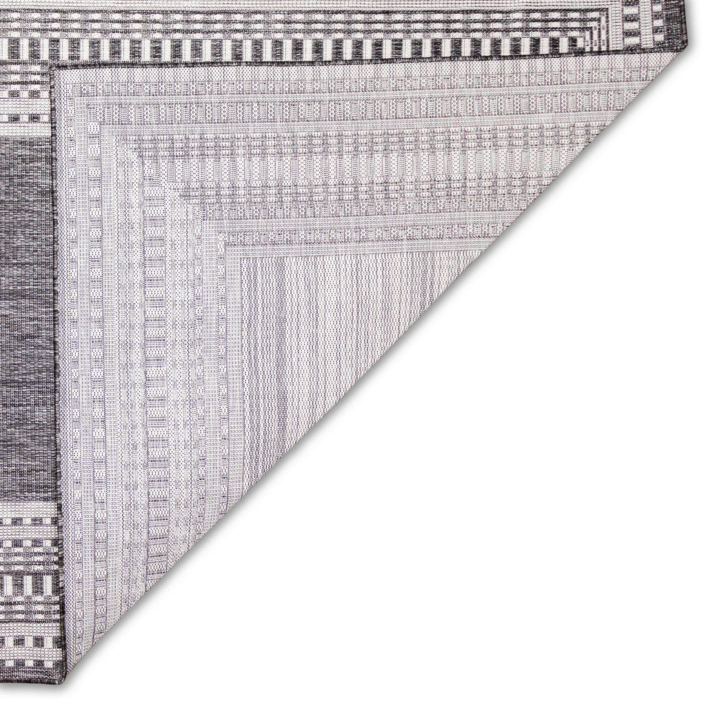 Malibu Etched Border Indoor Outdoor Area Rug