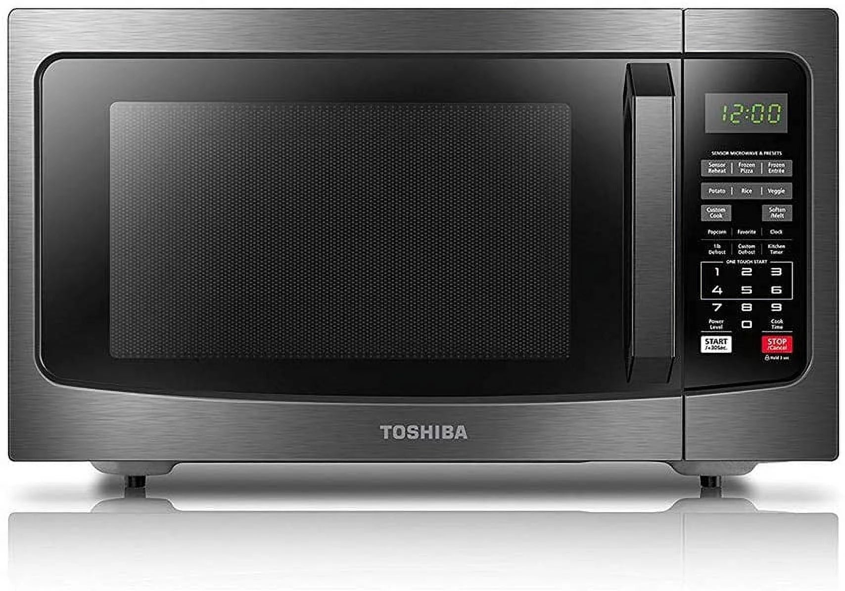 Black Stainless Steel 1.2 Cu. ft Microwave Oven (Refurbished) V24664